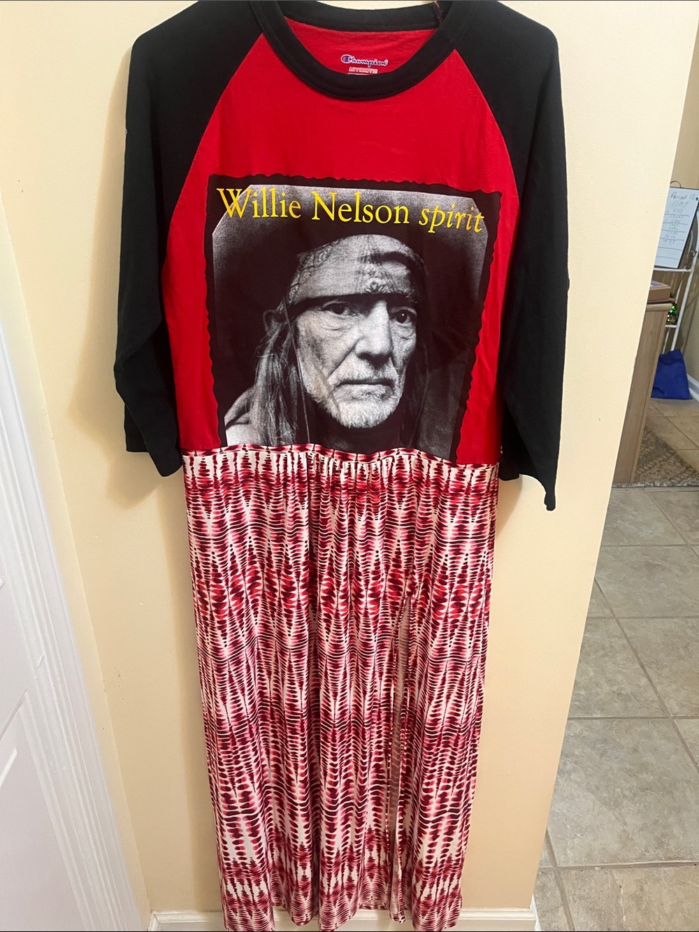 Champion Raglan Maxi Dress - Red, Black, White